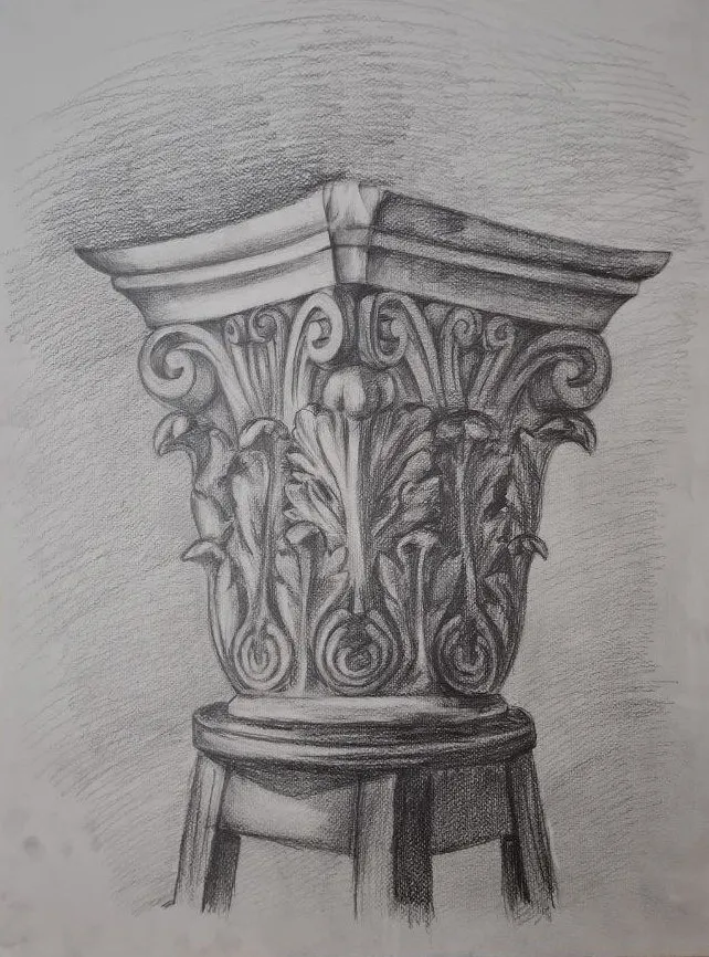 Corinthian column by Iryna Romaniv